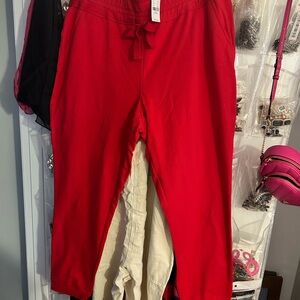 NEW YORK & CO Red Jogger Pants